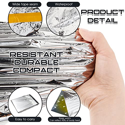 Woanger 4/10/20 Pcs Emergency Tent for Homeless Survival Tents Bulk 2 Person Tube Camping Tents 8 ft x 3 ft Shelter Surviv...