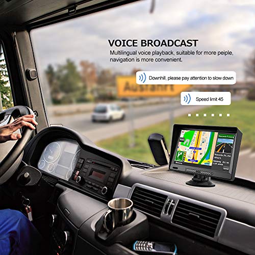 AWESAFE GPS Navigator for Car,Latest 2025 Map,9 inch Touch Screen Real Voice Spoken Navigation System for Cars, Vehicle GP...