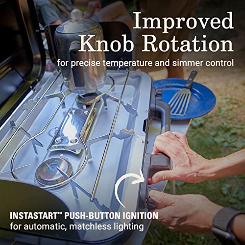Coleman Classic 3-Burner Propane Camping Stove with InstaStart Ignition, Portable Cooktop with 3 Adjustable Burners & 28,0...
