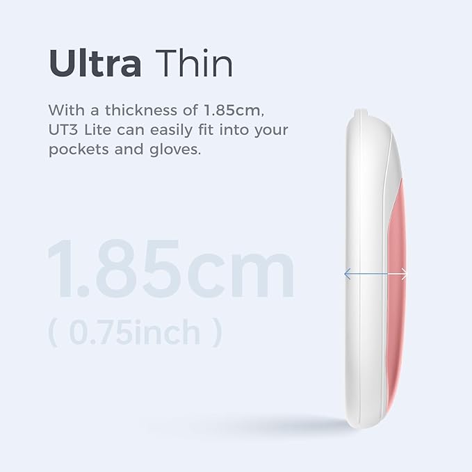 OCOOPA Magnetic Rechargeable Hand Warmers 2 Pack, Ultrathin Electric Handwarmers, Portable Pocket-Sized Heater, for Men, Women Purse Must Haves, Union UT3 Lite
