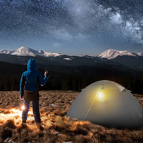 Bessport Camping Tent 1/2 Person Tent Waterproof Two Doors Backpacking Tent Easy Setup Lightweight for Outdoor, Hiking Mou...