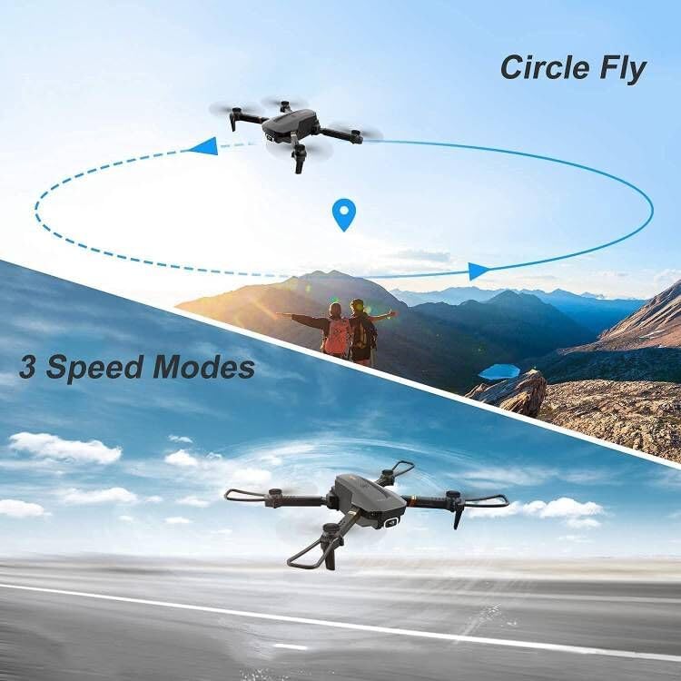 4DRC V4 Drone with Camera 1080P FPV Foldable Mini Drone for beginners adults, Gravity Control, Auto-Follow, Trajectory Flight,One Key Take Off, 2 Batteries, Drones for Kids