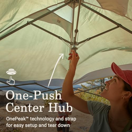 Coleman Oasis Instant Pop-Up Canopy Tent with Side Wall Attachment, Portable Shelter with Easy Setup & Takedown, Wheeled C...