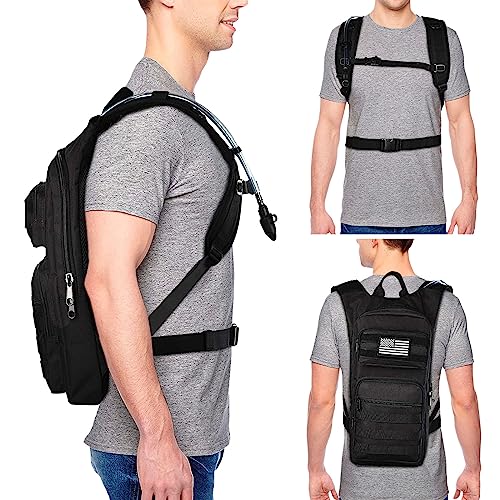 NOOLA Hydration Backpack with 3L TPU Water Bladder, Tactical Molle Water Backpack for Men Women, Hydration Pack for Hikin...