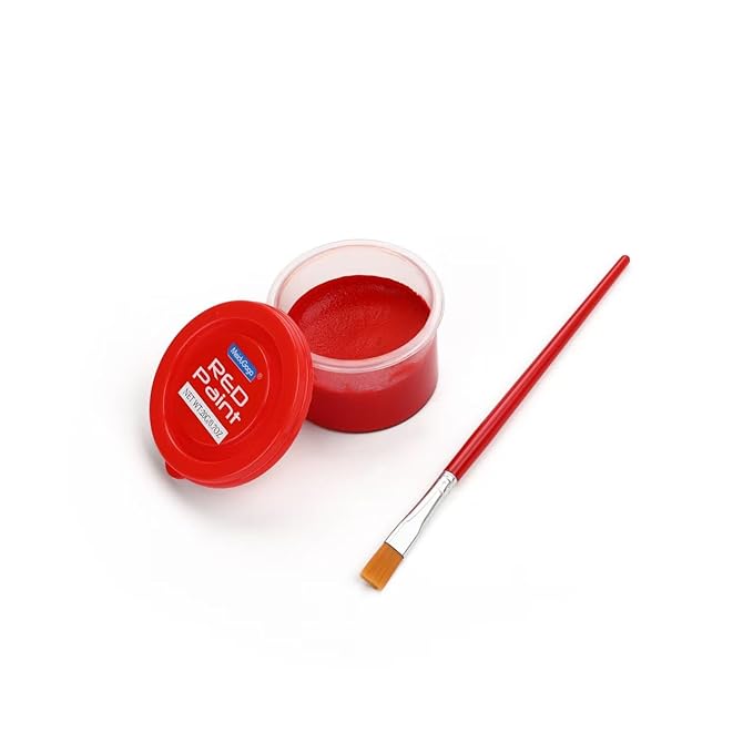 Halloween Makeup Kit, White + Black + Red Face Painting Kit for Adults 60g(2.1 oz), Body Paint Kit with Brushs for Halloween Makeup, Party, Cosplay, Theater