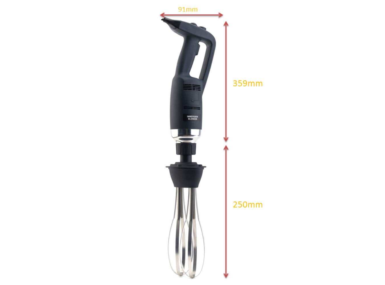 libai 10 in Heavy Duty Big Stix Immersion Blender Handheld Kitchen, Hand Blenders for Kitchen, Commercial Mixer Electric, 220W Removable Shaft 2500rpm to 15000rpm, Emulsifier Blender Handheld