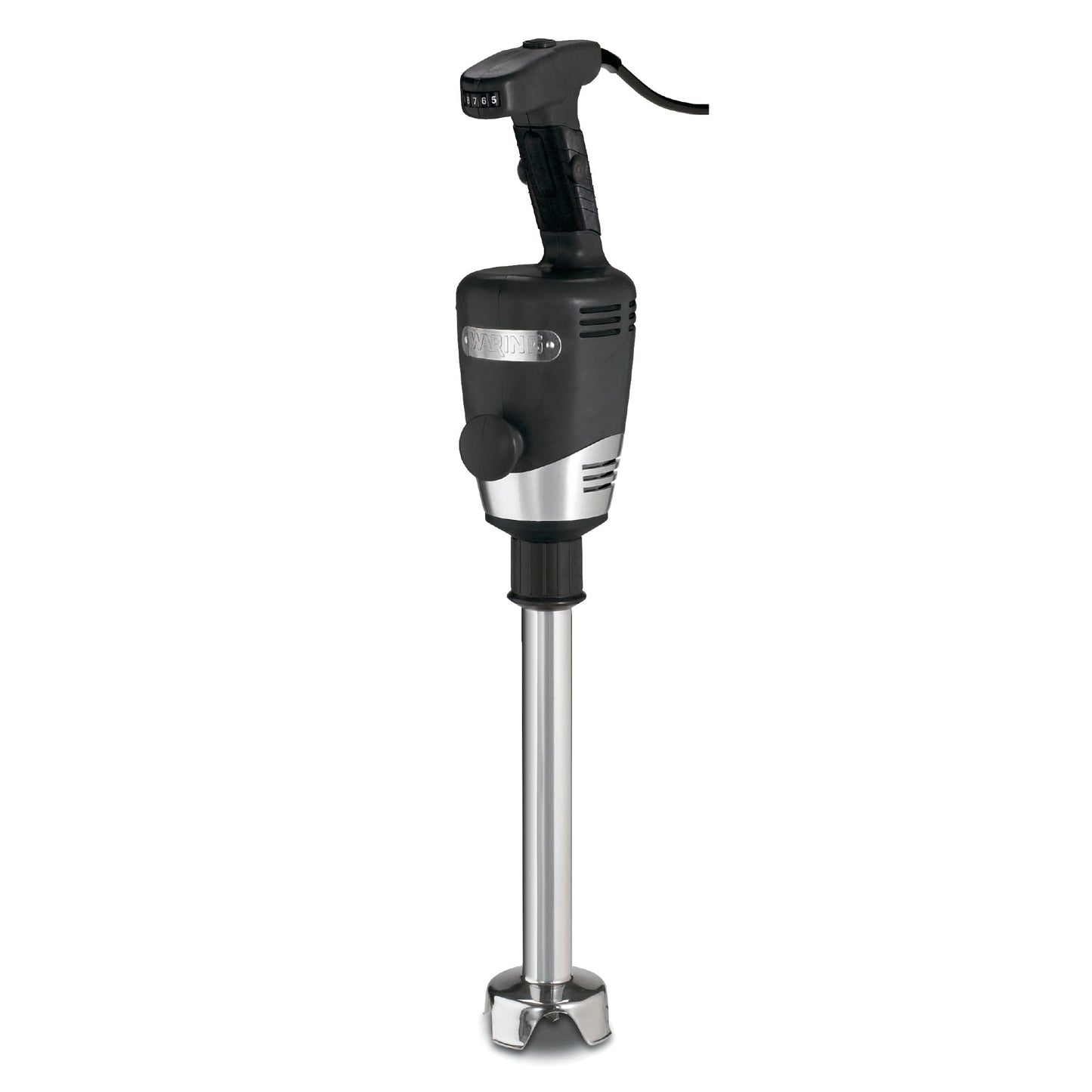 Waring Commerical WSB50 Big Stix Heavy Duty Immersion Blender, 12" Removable Shaft, 1 HP/700 Watt Variable Speed Motor, 120V, 5-15 Phase Plug,Black/Silver