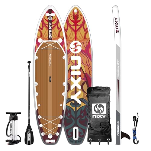 NIXY Monterey G5 Paddle Board Expedition & Touring - 11'6" x 34" x 6" Inflatable SUP - Welded Seams, Woven Drop Stitch for...