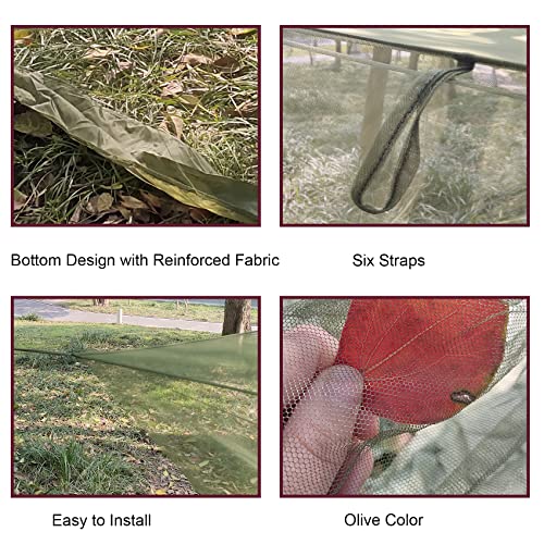 Aventik EDSRDLUZ Premium Rectangular Camping Mosquito Net, Good for Sleep& Easy to Carry&Easy Installation Four Corners Si...