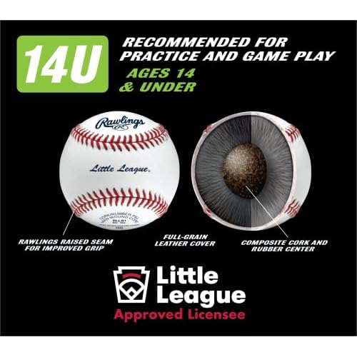 Rawlings | Little League Baseballs | Competition Grade | RLLB1 | Youth/14U | Multiple Count Options
