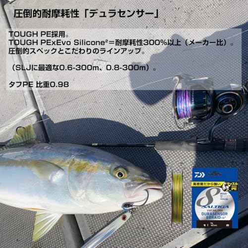 DAIWA PE Line UVF Soltiga Dura Sensor X8+Si2 No. 5 400 m, Multicolor