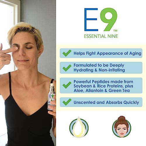 Eye Eco Essential 9 Eyelid and Facial Serum - 1.02 oz - Hydrating Anti Aging Serum with Aloe, Chamomile & Green Tea