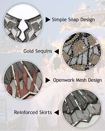 1920s Flapper Dresses Accessories for Women Theme Set Roaring 20s Great Gatsby Costume Dresses Accessories for Women