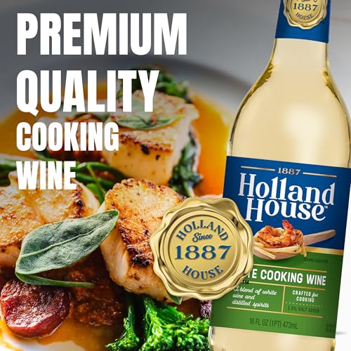 Holland House White Cooking Wine, Ideal for Cooking, Roasting and Marinating, 16 FL OZ