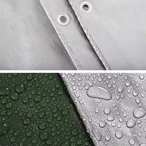 Thickened High-Density PE Tarpaulin Durable & Ultra-Light Tent Footprint, Portable Waterproof CampingTarp, Suitable for Mu...