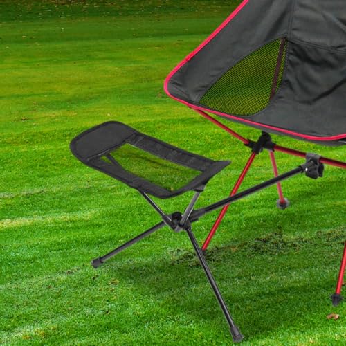 YWHWXB Portable Folding Chair Ottoman Outdoor Recliner Lazy Retractable Footrest Leg Rest Camping Moon Chair Kit for Hikin...