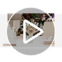Mkono Small Artificial Flowers in Ceramic Vase 13.5" Centerpieces Coffee Table Decor, Silk Flower Arrangements for Home De...