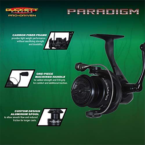 DUCKETT FISHING Paradigm High Tech Aluminum Fishing Spinning Reels - SRi 2500/3000, SWX 2500/3000, SB 2500/3000 & SS 3000