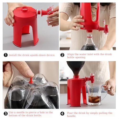Fountain Drink Dispensers Soda Machine: Soda Dispenser, Drink Dispenser Stand, 2025 New Creative Upside Down Beverage Foun...
