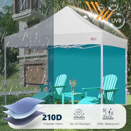 MASTERCANOPY 10x10ft Canopy SunWall Instant Canopy SideWall for Pop Up Canopy Tent Gazebos, UV Protection Sidewall Only, S...