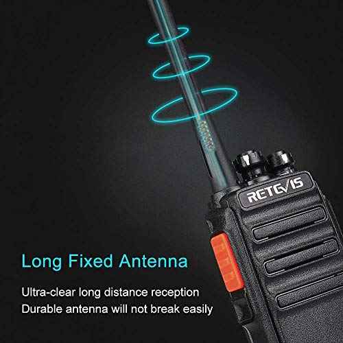 Retevis H-777S Two Way Radios Rechargeable, Walkie Talkies Long Range, 2 Way Radio, VOX Handsfree, Durable, for Worker Office Camping Hiking(4 Pack)