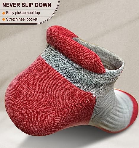Socks For Women 6Pairs-Womens Athletic Ankle Socks No Show Cushioned for Walking Running-Compression Arch Support