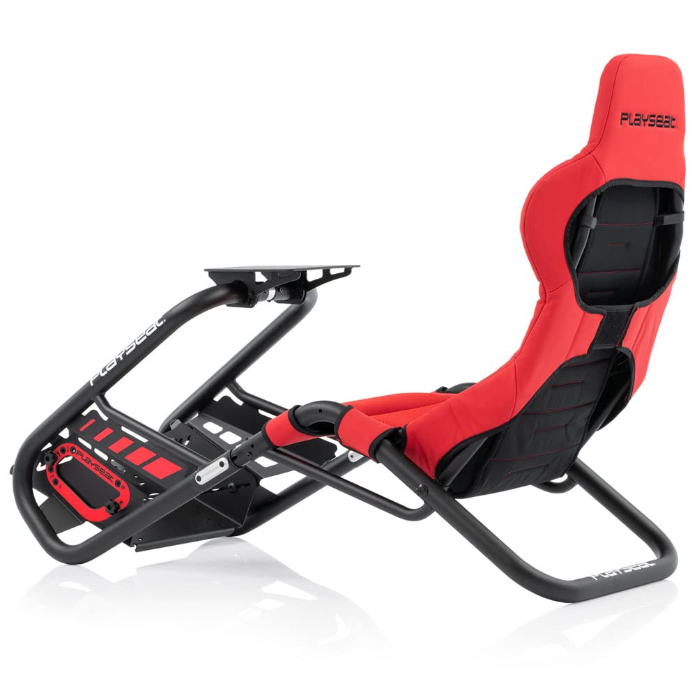 PLAYSEAT Trophy Sim Racing Cockpit | High Performance Racing Simulator Cockpit | Supports Direct Drive | Compatible with All Steering Wheels & Pedals on the Market | Supports PC & Console | Red