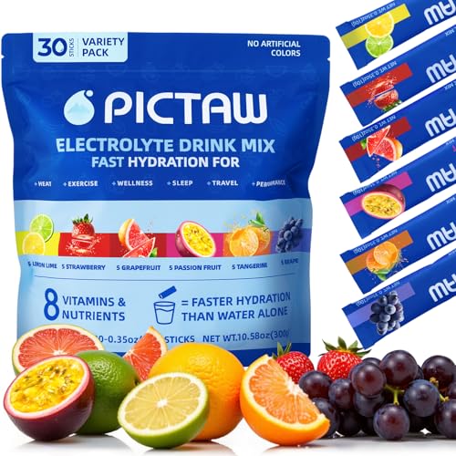 Electrolytes Powder Packets Hydration Packet, Liquid Daily IV Hydrate Packets for Dehydration Relief and Rehydration Porta...