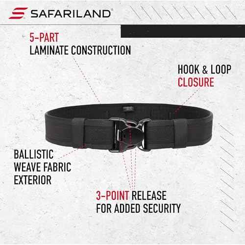 BIANCHI, 7200 AccuMold Duty Belt, Large, Black (17382)