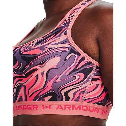 Under Armour Womens Crossback Mid Printed Bra