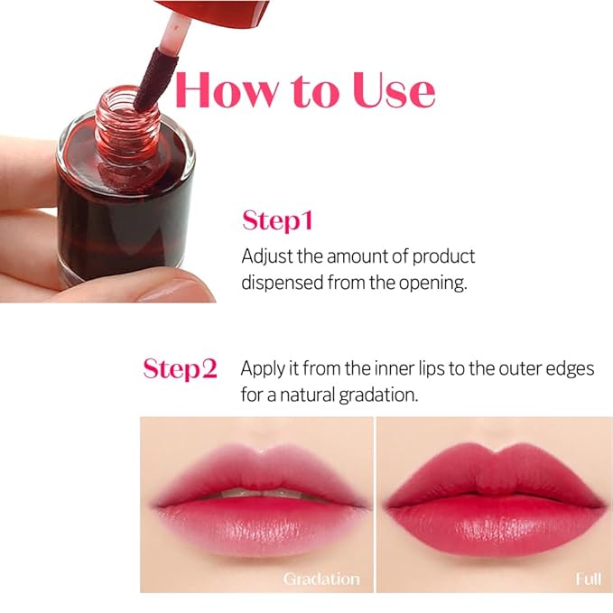 ETUDE Dear Darling Water Tint – Grape Ade | Korean Lip Stain & Lip Tint for Hydrated Pink Lips, Smudge-Proof Long-Lasting Lip & Cheek Makeup | K-Beauty Gift, Stocking Stuffers