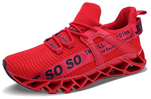 WONESION Mens Breathable Walking Tennis Running Shoes Blade Fashion Sneakers