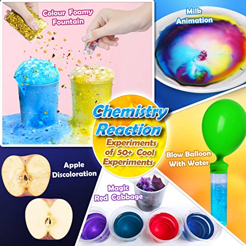 UNGLINGA 50+ Science Lab Experiments Kit for Kids, STEM Activities Educational Scientist Toys Gifts for Boys Girls Chemist...