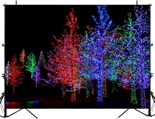 Trees Wrapped LED Lights Christmas Backdrop Bitrhday Party Decorations Photography Studio Photo Backdrops Background Props...