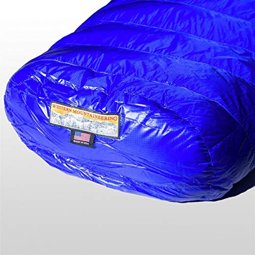 Western Mountaineering Ultralite 20도 침낭 로열 블루 152cm / 왼쪽 지퍼