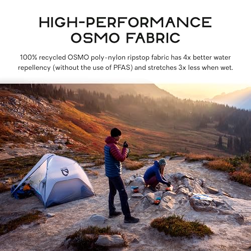 NEMO Equipment Hornet Elite OSMO Ultralight Backpacking Tent - Aluminum/Stormy Night - 1-Person