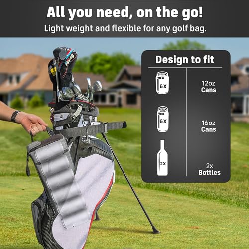 Frostbox Golf Bag Cooler with Ice Pack | Insulated 6-Can Beer Sleeve | Stays Cold for Hours Discreet Hidden Design - Fits ...
