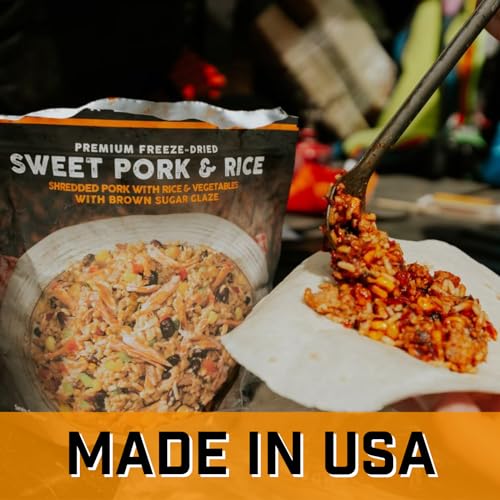 Peak Refuel Sweet Pork and Rice | Freeze Dried Hiking, Backpacking and Camping Meals | Amazing Taste | Real Meat | High-Pr...