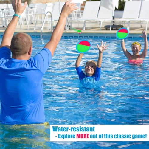 Ayeboovi Toss and Catch Ball Set Boys Toys Outdoor Toys Yard Games Outside Games Beach Toys for Kids Ball and Catch Game w...