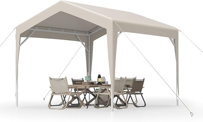 7x7 FT Pop Up Canopy, Instant Setup Outdoor Canopy Tent for Camping & Parties, Rust-Resistant Frame, Instant Portable Shel...