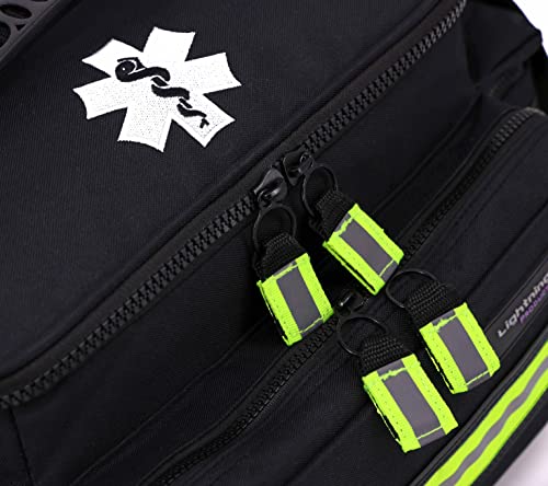 Lightning X Products Lightning X Mid-Sized First Responder EMT Bag | LXMB25 Fully Stocked w/ 240+ Aid, EMS & Trauma Suppli...