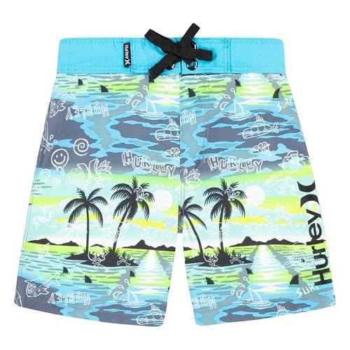 Hurley Boys' Board Shorts, Blue Lazer, 2T