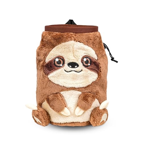 Chalk Bag for Rock Climbing - Cute Chalk Bag for Bouldering, Gym, Indoor & Outdoor Climbing with Adjustable Belt, Brush Ho...