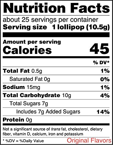 Original Gourmet Lollipops, Medley of Mini Lollipops, 50 Count (Pack of 6)