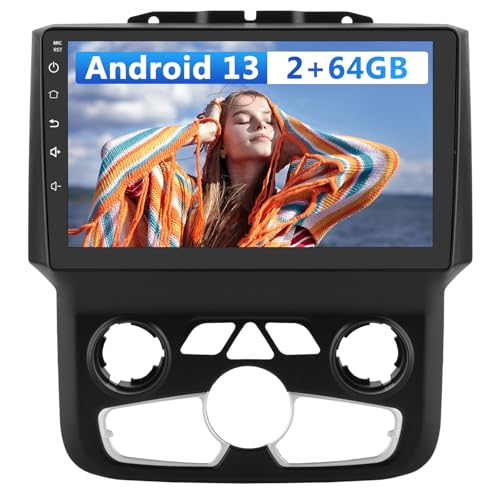 Junsun 2GB+64GB Car Stereo for Dodge Ram 1500 2500 3500 2013-2019, Junsun 9" HD IPS Display, Wireless CarPlay/Android Aut...