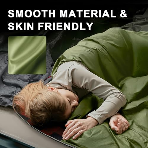 Ultralight Warm Weather Sleeping Bag - Portable, Waterproof, Compact Lightweight, Comfort with Compression Sack - Great fo...