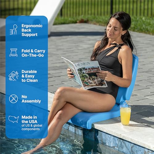 Step2 Folding Flip Seat, Lightweight Portable Outdoor Chair for Poolside, Camping, Beach, Boats, Tailgates, Durable Ground...