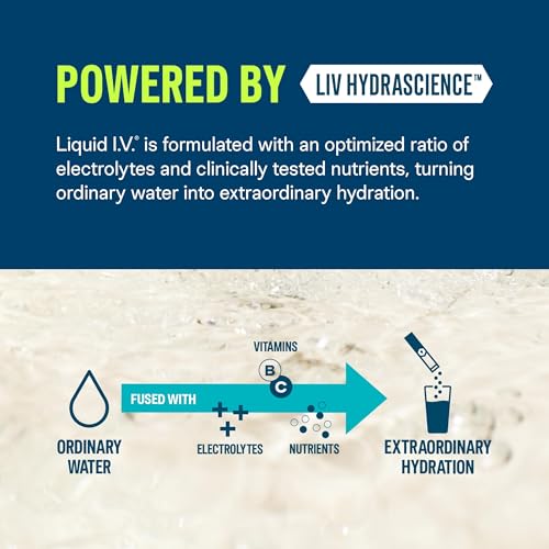 Liquid I.V.® Hydration Multiplier+Energy | Blackberry-Peach | Electrolyte Powder Drink Mix | 3 Pack (42 Servings)