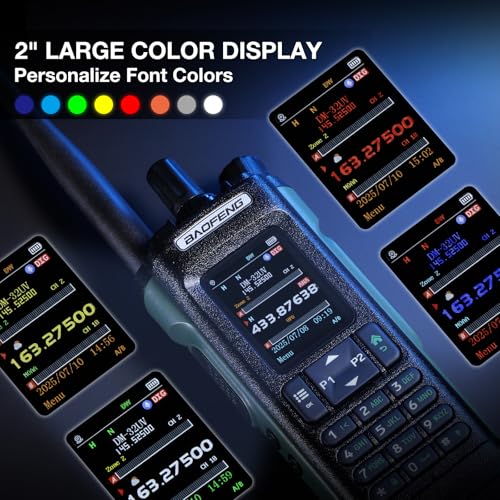 BAOFENG DM-32UV 10W DMR Radio with GPS & Digital APRS, Tier II Dual Band Ham Handheld Radio with UHF VHF Aviation FM Recei...