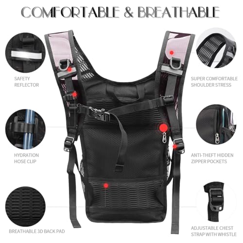 CITCAR Hydration Pack, Water Backpack with 3L Hydration Bladder Lightweight Insulation, Festival Essential, Rave Hydration...